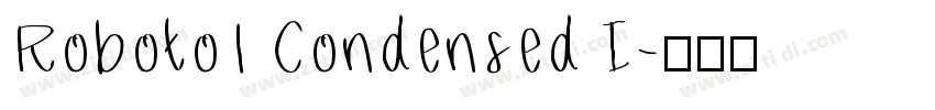 Roboto1 Condensed I字体转换
